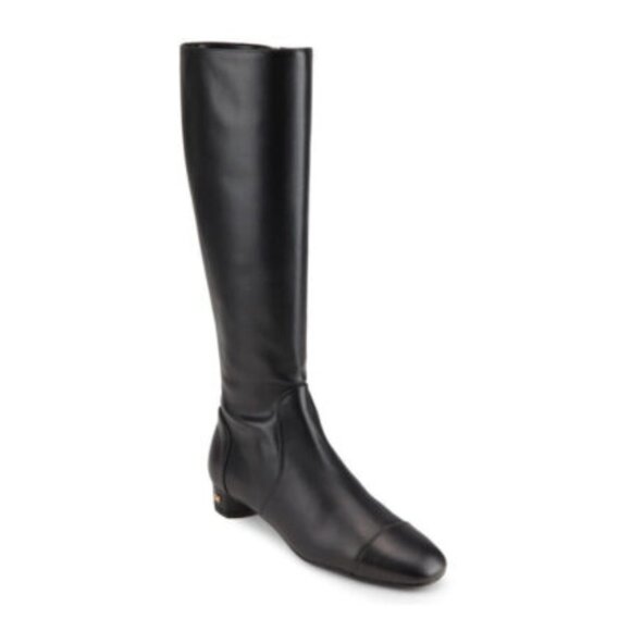 Stuart Weitzman Bridge 25MM Leather Knee Boots NWOB EU 40.5/US 10 - Picture 1 of 9